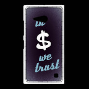 Coque Nokia Lumia 735 In Money We trust Bleu ZG