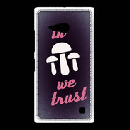 Coque Nokia Lumia 735 In Mushrooms We trust Rouge ZG
