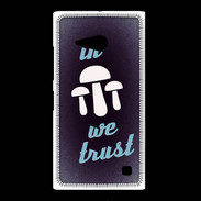 Coque Nokia Lumia 735 In Mushrooms We trust Bleu ZG