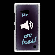 Coque Nokia Lumia 735 In Music We trust Bleu ZG