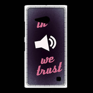 Coque Nokia Lumia 735 In Music We trust Rouge ZG