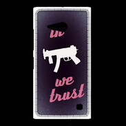 Coque Nokia Lumia 735 In Uzi We trust Rouge ZG