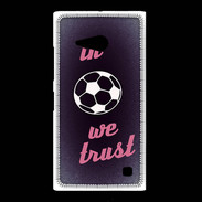 Coque Nokia Lumia 735 In Soccer We trust Rouge ZG