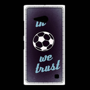 Coque Nokia Lumia 735 In Soccer We trust Bleu ZG