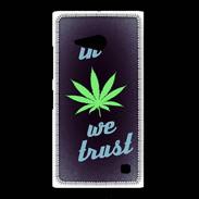Coque Nokia Lumia 735 In Weed We trust Vert ZG