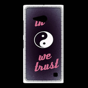 Coque Nokia Lumia 735 In Zen We trust Rouge ZG