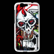Coque Huawei Ascend G7 Tête de mort Graffiti couleur