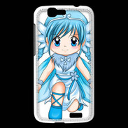Coque Huawei Ascend G7 Chibi style illustration of a Super Heroine