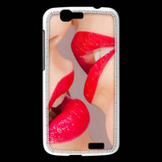 Coque Huawei Ascend G7 Bouche sexy Lesbienne et rouge à lèvres gloss