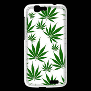 Coque Huawei Ascend G7 Feuille de cannabis sur fond blanc
