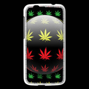 Coque Huawei Ascend G7 Effet cannabis sur fond noir