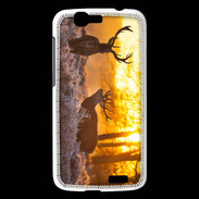 Coque Huawei Ascend G7 Cerf au couché de soleil 600