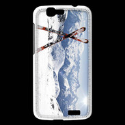 Coque Huawei Ascend G7 Paire de ski en montagne