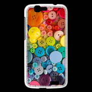 Coque Huawei Ascend G7 Arc en ciel de boutons de couture