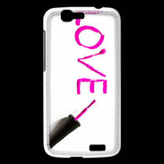 Coque Huawei Ascend G7 Love avec vernis à ongle