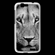 Coque Huawei Ascend G7 Lion en noir et blanc