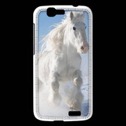 Coque Huawei Ascend G7 Cheval blanc dans la neige 2