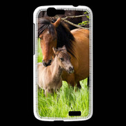 Coque Huawei Ascend G7 Cheval et poulain