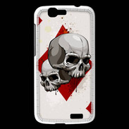 Coque Huawei Ascend G7 Carte Tête de mort Carreau