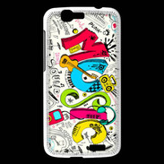 Coque Huawei Ascend G7 Graffiti Musique