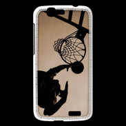 Coque Huawei Ascend G7 Basket en noir et blanc