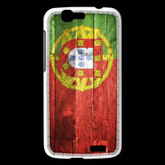 Coque Huawei Ascend G7 Drapeau Portugal imitation bois
