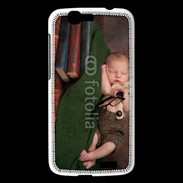 Coque Huawei Ascend G7 Bébé dormant sur des livres
