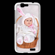 Coque Huawei Ascend G7 Bébé dans un panier