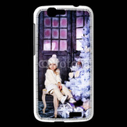Coque Huawei Ascend G7 Sapin de Noël et petite fille