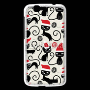 Coque Huawei Ascend G7 Fond chat noir Noël