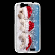 Coque Huawei Ascend G7 3 chatons Noël