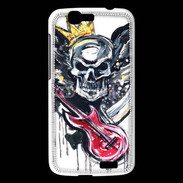 Coque Huawei Ascend G7 Tête de mort et guitare