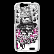 Coque Huawei Ascend G7 Tête de Mort Difficult