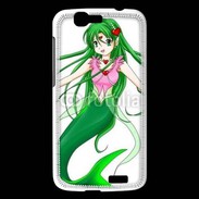 Coque Huawei Ascend G7 Fille manga verte