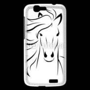 Coque Huawei Ascend G7 Vector image of an horse on white