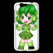 Coque Huawei Ascend G7 Chibi style illustration of a super-heroine 26