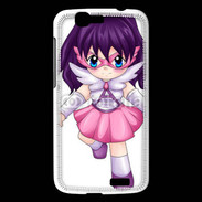Coque Huawei Ascend G7 Chibi style illustration of a super-heroine 25
