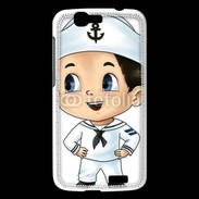 Coque Huawei Ascend G7 Cute cartoon illustration of a sailor