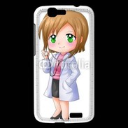 Coque Huawei Ascend G7 Cute cartoon illustration of a waiter