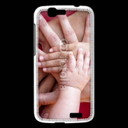 Coque Huawei Ascend G7 Famille main dans la main