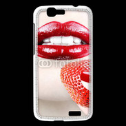 Coque Huawei Ascend G7 Bouche sexy rouge à lèvre gloss rouge fraise