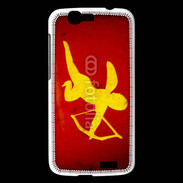 Coque Huawei Ascend G7 Cupidon sur fond rouge