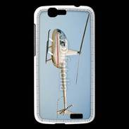 Coque Huawei Ascend G7 Hélicoptère R44 blanc