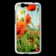 Coque Huawei Ascend G7 Champs de coquelicots