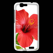 Coque Huawei Ascend G7 Hibiscus rouge