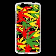 Coque Huawei Ascend G7 Fond de cannabis coloré