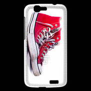 Coque Huawei Ascend G7 Chaussure Converse rouge