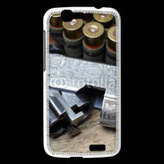 Coque Huawei Ascend G7 Vintage fusil et cartouche