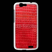 Coque Huawei Ascend G7 Effet crocodile rouge