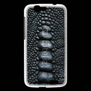 Coque Huawei Ascend G7 Effet crocodile noir